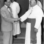 Governor Flores with Catholic Clergy, 1960