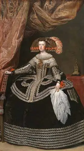Portrait of Mariana de Austria by Diego Velázquez - Guampedia Portrait of Mariana de Austria by Diego Velázquez