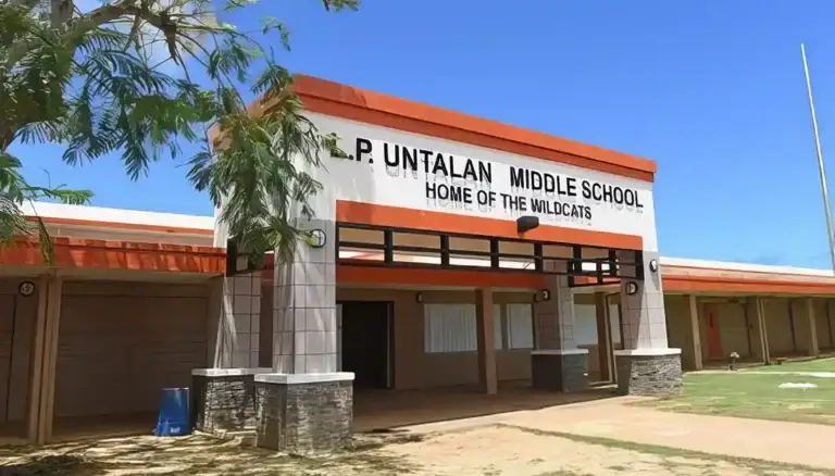 Untalan Middle School Entrance, 2022.