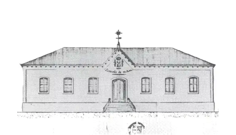 The Escuela de Niñas built in 1879 by Governor Manuel Brabo y Barrera. Image courtesy of the Micronesian Area Research Center.