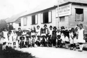 A post card of the Guam Institute. Margaret Laurenson collection.