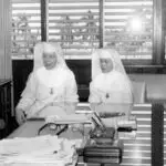Gov. Guerrero and Franciscan Sisters, 1960s.