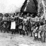 Carolinians Dancing in Hagåtña, 1900