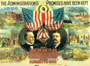 McKinley Campaign Poster. Wikipedia image.