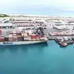 Aerial of The Port of Guam