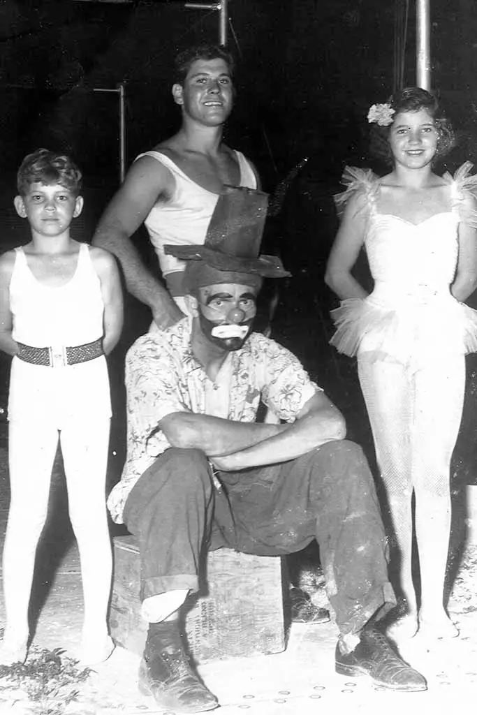 Jimmy, Frankie Jr, Marjorie, and Frank Cushing.