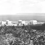 Aerial View of Naval Hospital, Agana Heights. Guam Memorial Hospital collection.