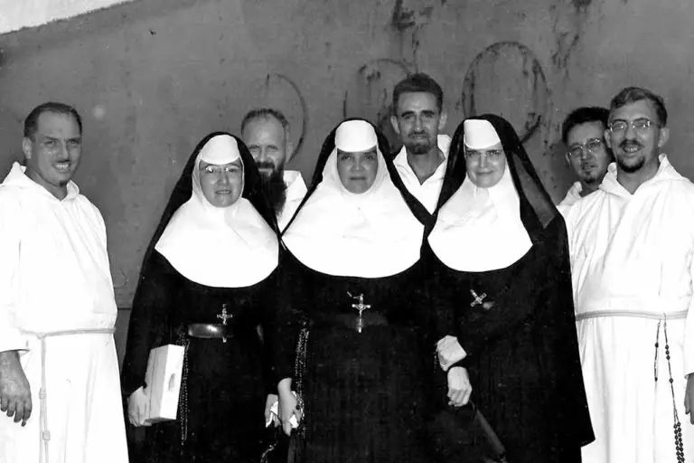 Three Pioneer Sisters of Mercy with Clergy