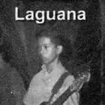 A solo image of a young Carlos T. Laguana, son of bassist Carlos C. Laguana.