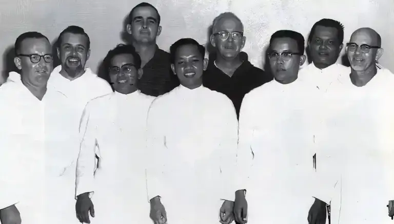 In 1959 the Stigmatines, who had founded Father Duenas Memorial School, left Guam. The school then became the responsibility of the Capuchins.