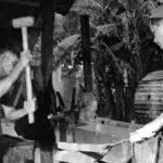 Blacksmiths, 1945. Micronesian Area Research Center (MARC) collection.