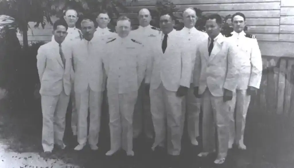 The officials of the Judiciary Department of the Naval Government of Guam. National Archives/Micronesian Area Research Center (MARC) collection.