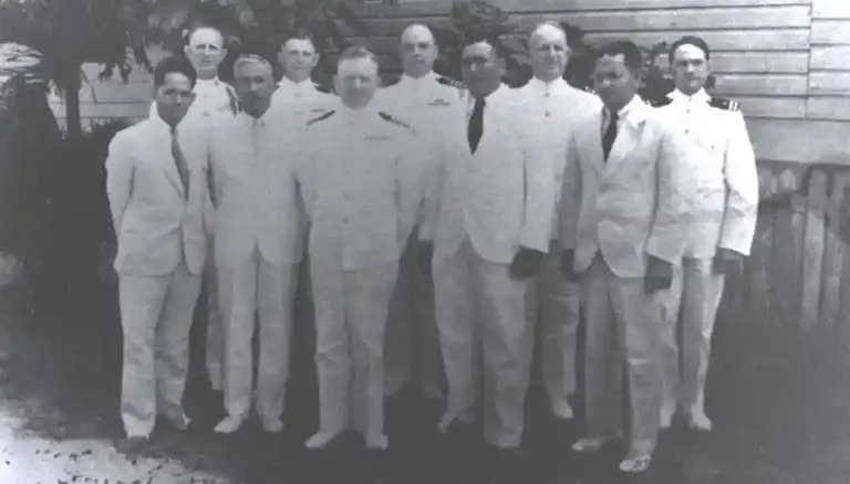The officials of the Judiciary Department of the Naval Government of Guam. National Archives/Micronesian Area Research Center (MARC) collection.