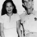 Maria Santos Inouye and Robert O'Brien pose as a couple before World War II. O'Brien Family