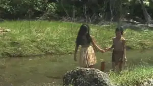 Brothers and sisters in ancient Chamorro society took equal part in daily chores.