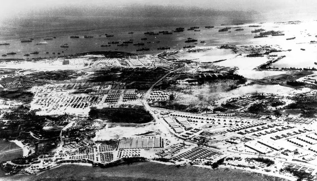 Aerial of Military Buildup