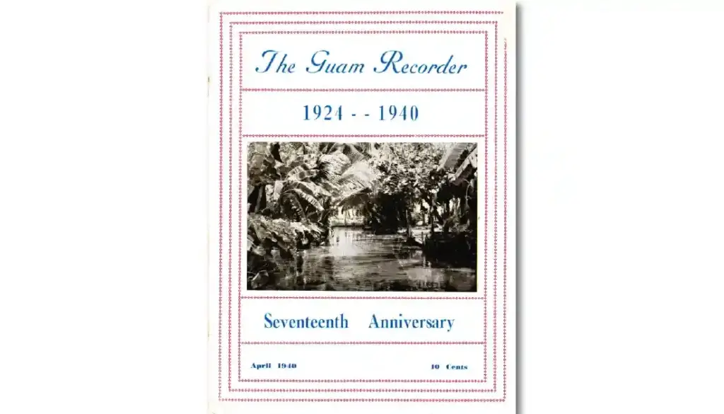 Guam Recorder, 1924 - 1940