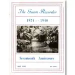 Guam Recorder, 1924 - 1940