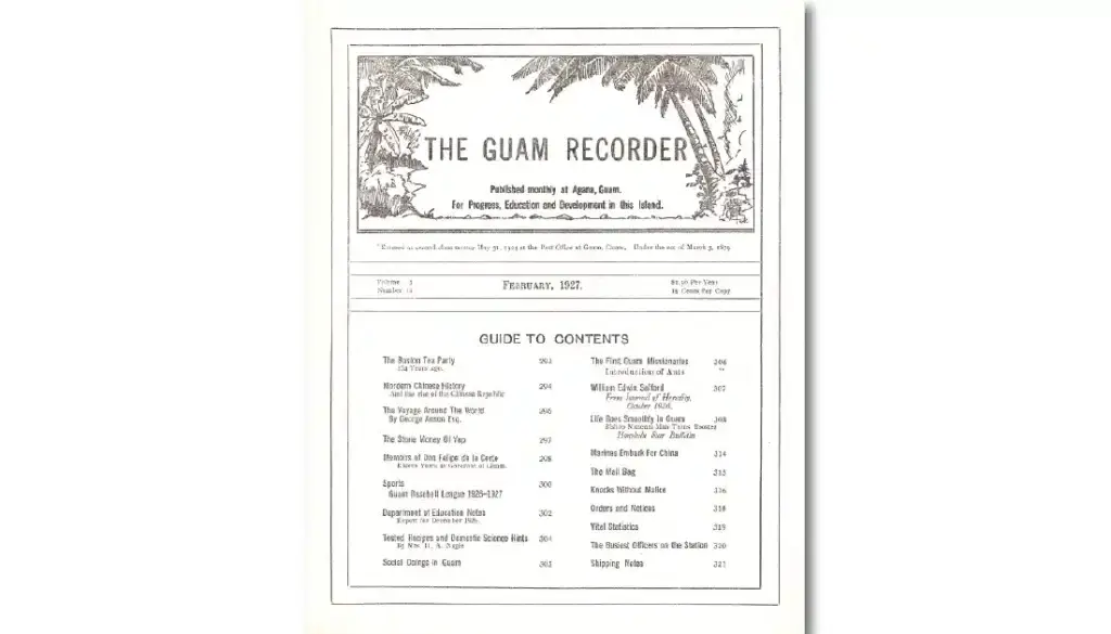 Guam Recorder, February 1927
