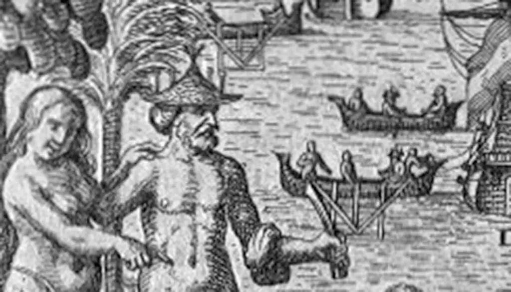 Ladrones/Mariana Islands by Johann Ludwig Gottfried, 1631. Courtesy of the Guam Public Library System.