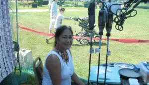 Julie Benavente, one of the first CHamoru/Chamorro women carvers, owns and operates the Guinahan Chamoru shop in Mangilao.