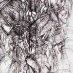Jose Babauta's Tronkon Niyok in pen and ink and is 12 x18in.