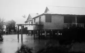 Hagatna flooded in 1924. Photo from the Naval Historical Center provided by Don Farrell.
