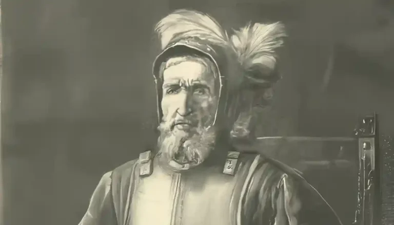 Miguel López de Legazpi, in the Spanish magazine La Hormiga de Oro, 16 April 1887. Wikimedia Commons.