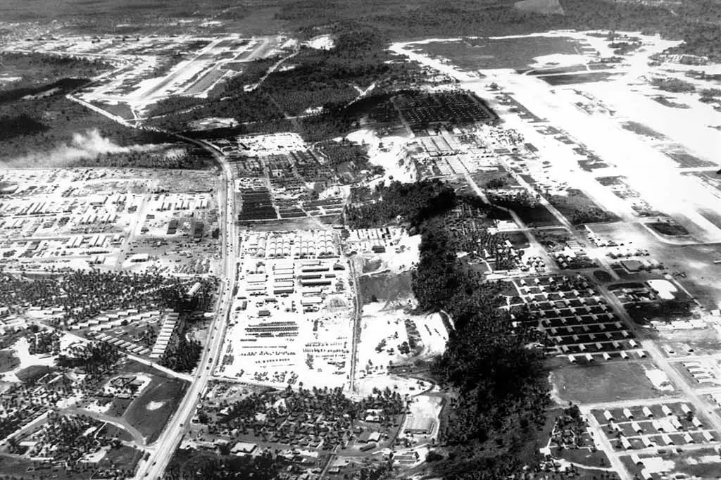 The area of Harmon was once an air field named after a WWII military general who died in flight. Today it is the main site of Guam's industrial park.