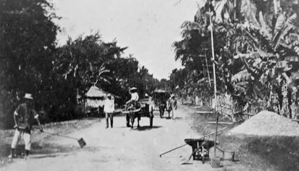 Funds for public-works projects were not appropriated by the United States Congress. Taxes were imposed on and collected from the residents of Guam by the U.S. naval government. Photo from the courtesy of Don Farrell.