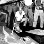 Commander RF Armknecht and Model of Guam