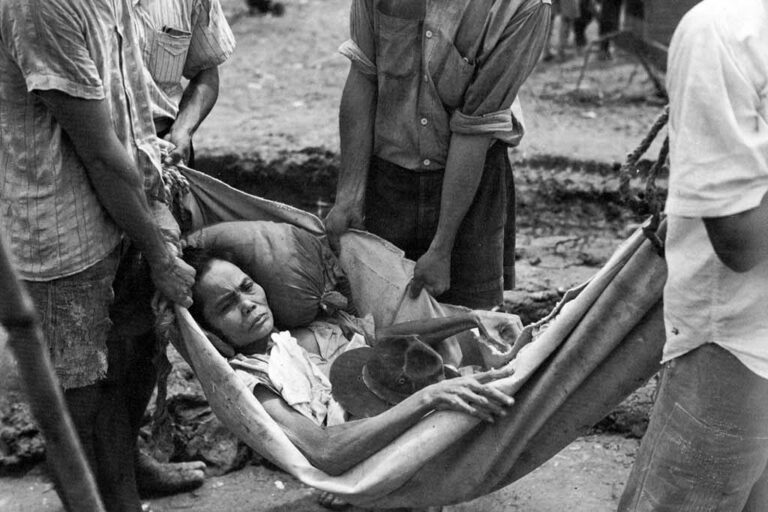 Manenggon Concentration Camp. Photo from Don Farrell's Liberation 1944 collection.