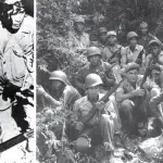 Left photo: Guam Combat Patrol, Joaquin Aguon and Pedro San Nicholas from the Pacific Profile Collection courtesy of the Micronesian Area Research Center (MARC). Right photo: Lon Bulgrin courtesy of Boyd Dixon.