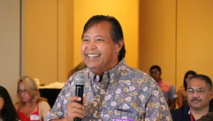 Vicente Pangelinan at Amot Conference.