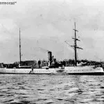SMS Cormoran in Tsingtao, 1914