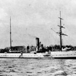 SMS Cormoran in Tsingtao, 1914
