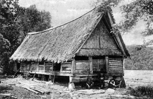 Postcard of Palau from 1909. Courtesy of Governor Joseph Ada