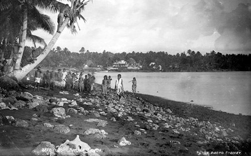 Leoni, Tutuila, Samoa published by Kerry and Company, Sydney, Australia, 1884-1917. part of the Powerhouse Museum Collection courtesy of Wikimedia Commons.