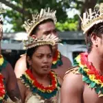 Kiribati delegates at the Festival of Pacific Arts hosted by the Solomon Islands, 2012. Photo by Ron J. Castro.
