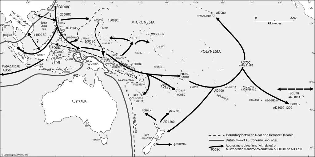 Austronesian Language Distribution - Guampedia The Australian National University,