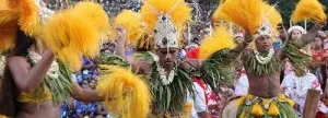 French Polynesia (Tahiti) performance at the Solomon Islands FestPac 2012. Photo by Ron J. Castro.