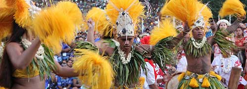 French Polynesia (Tahiti) performance at the Solomon Islands FestPac 2012. Photo by Ron J. Castro.