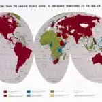 United Nations Territories World Map 1945