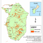 Figure 2 Map of bare land in southern Guam 2017