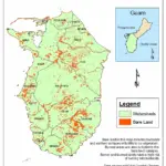 Figure 2 Map of bare land in southern Guam 2017