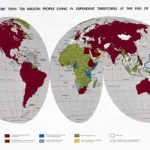 United Nations Territories World Map 1945