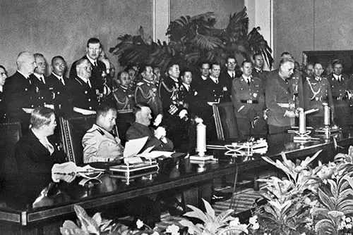 Signing ceremony of the Tripartite Pact of the Axis Powers
