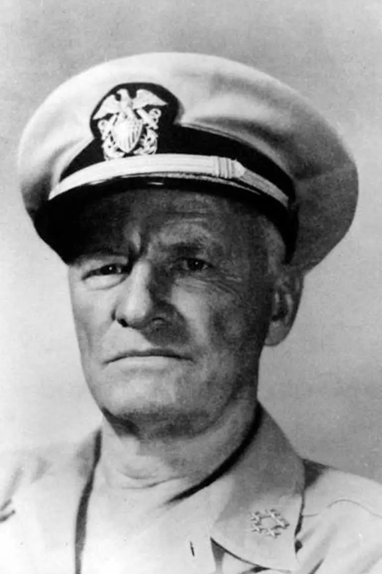 Admiral Chester W. Nimitz, US Navy. Vice Admiral Richmond K. Turner, US Navy. Naval History and Heritage collection.