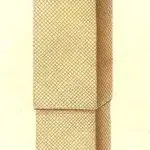 The kottut, or traditional plaited pandanus container for a gift of rice. Image from Guam Public Library System.