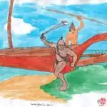 Warriors Attack From Ocean by Raph Unpingco, 2011